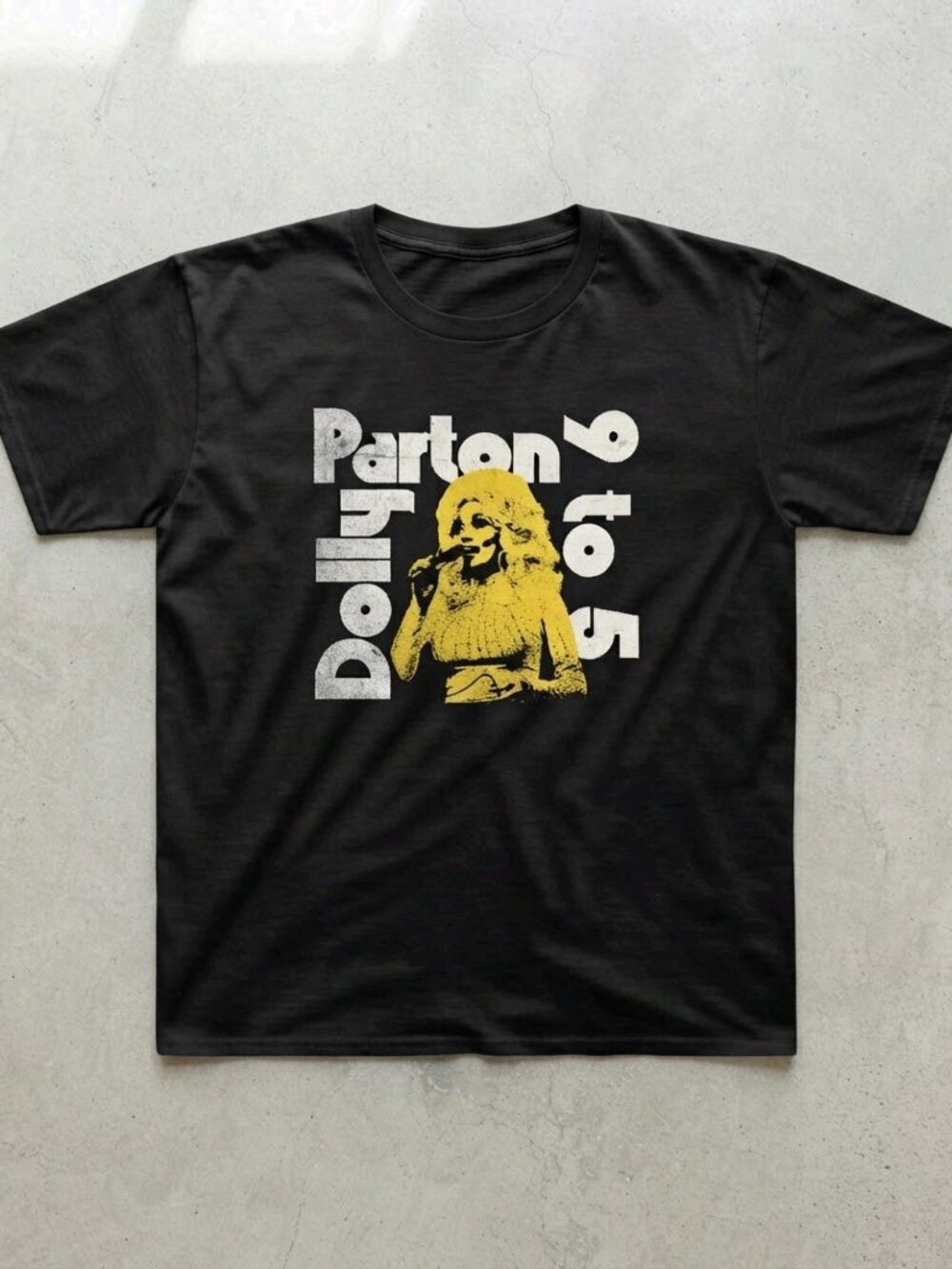 Dolly Parton 9 to 5 Vintage Style Black T-Shirt Unisex S-4XL